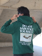 SABOTAGE PREMIUM OVERSIZED GREEN HOODIE