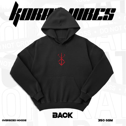 BERSERK RED ADDITION PREMIUM OVERSIZED HOODIE