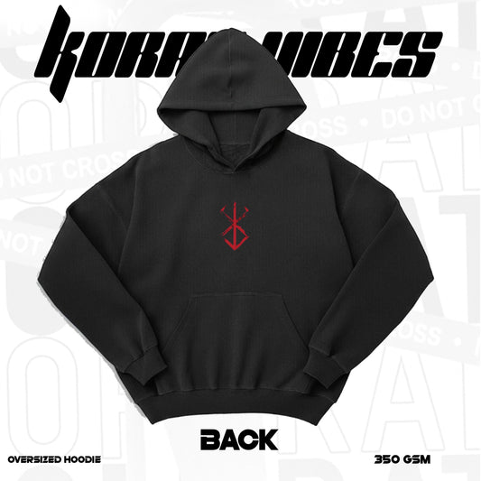 BERSERK RED ADDITION PREMIUM OVERSIZED HOODIE