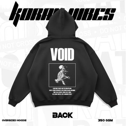 VOID PREMIUM BLACK OVERSIZED HOODIE