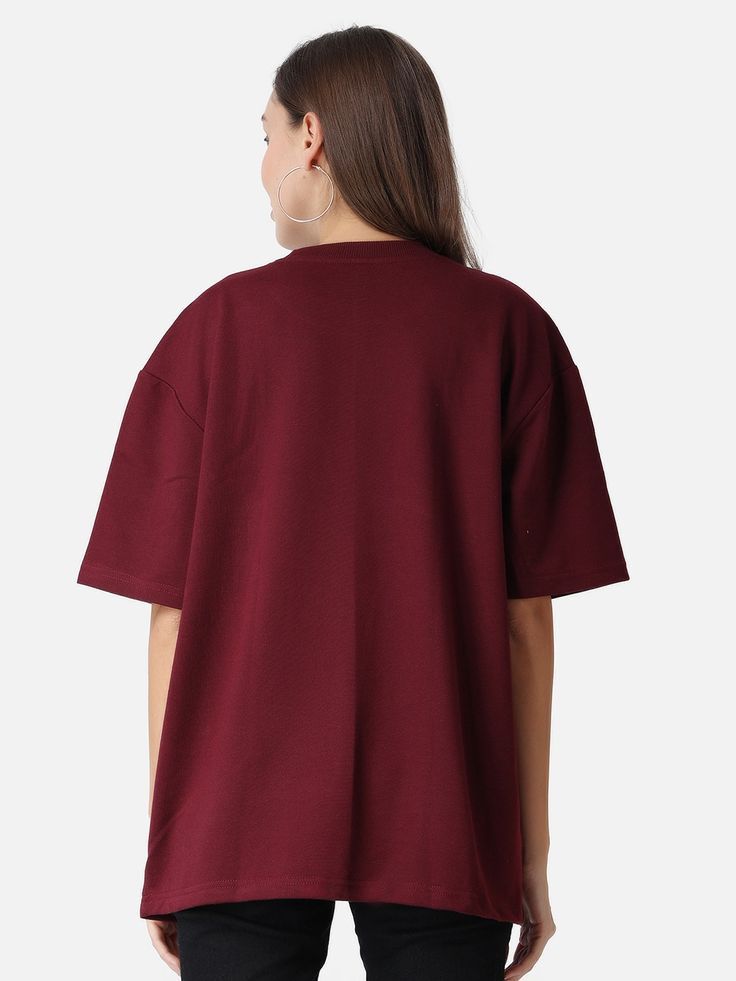 Solid oversized tshirt / Marron