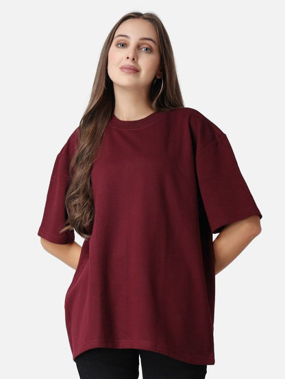 Solid oversized tshirt / Marron