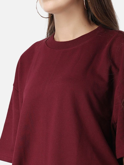 Solid oversized tshirt / Marron
