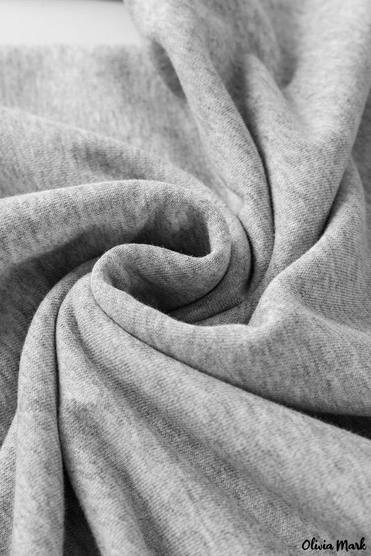 SOLID GRAY PREMIUM OVERSIZED SWEATSHIRT