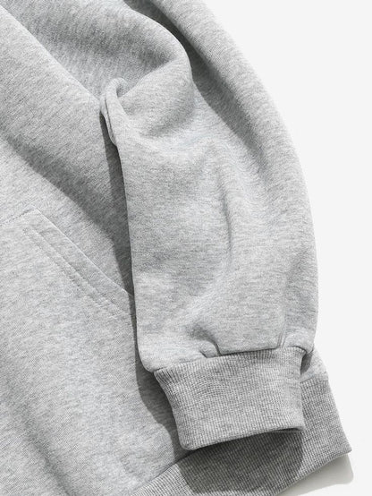 SOLID GRAY PREMIUM OVERSIZED SWEATSHIRT