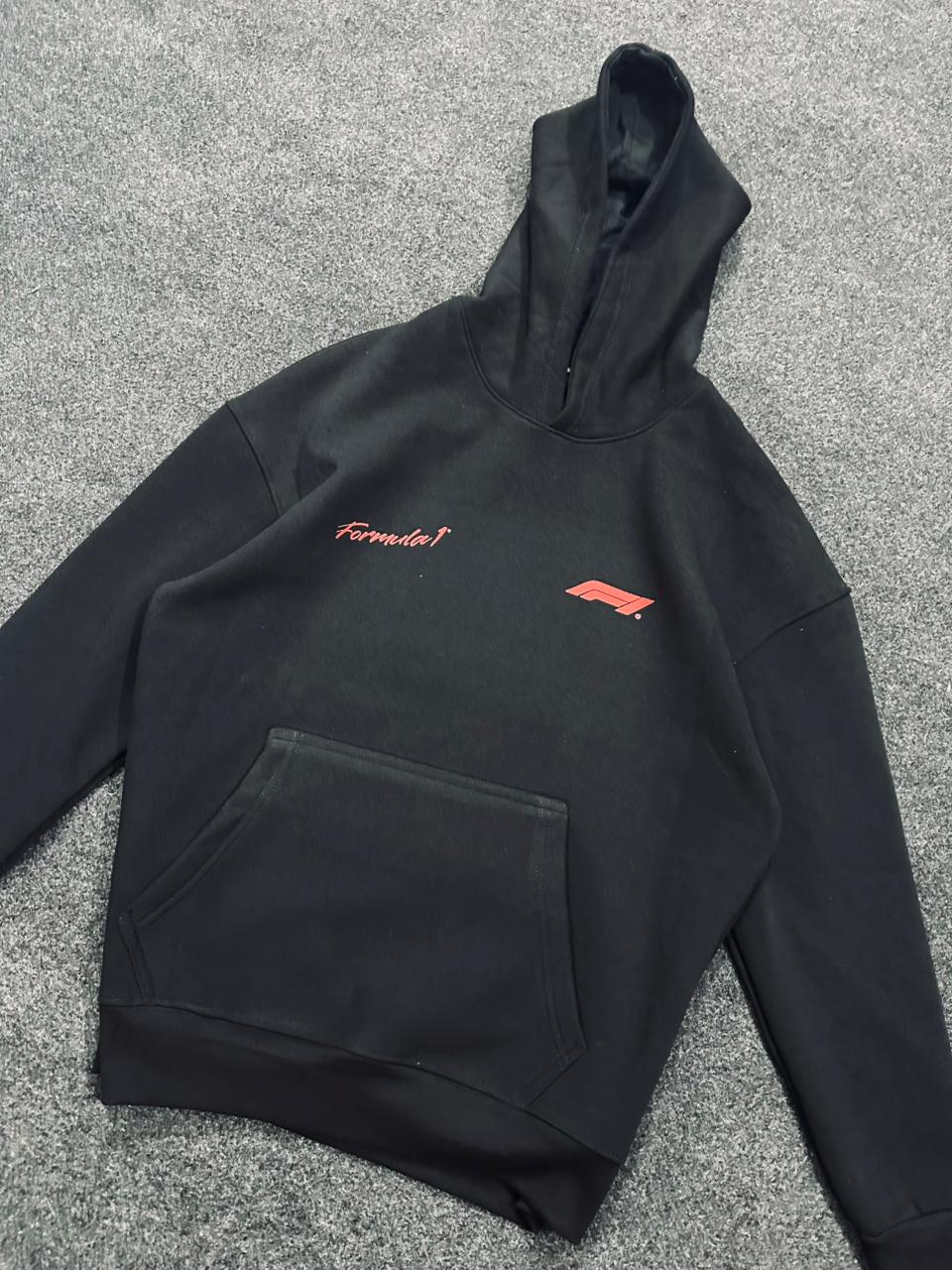 F1 PREMIUM OVERSIZED BLACK  HOODIE