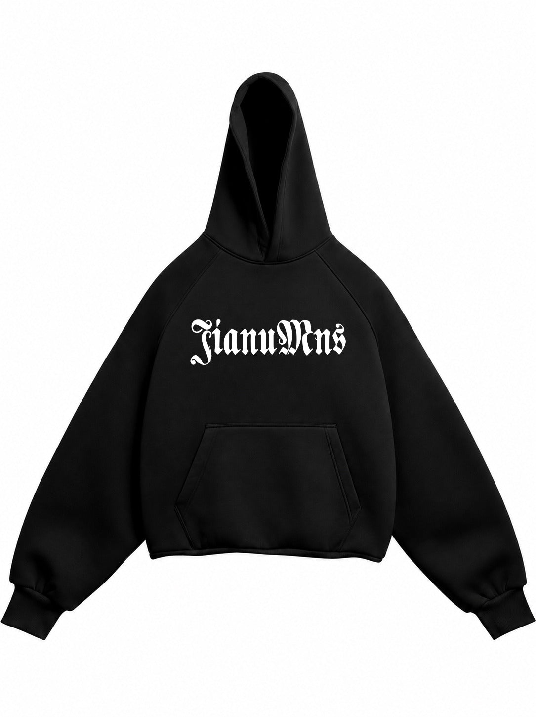 NEVER FORGET EDDITION PREMIUM OVERSIZED BLACK HOODIE