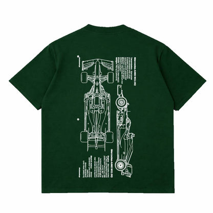 MCLAREN PREMIUM BOTTLE GREEN OVERSIZED TEES