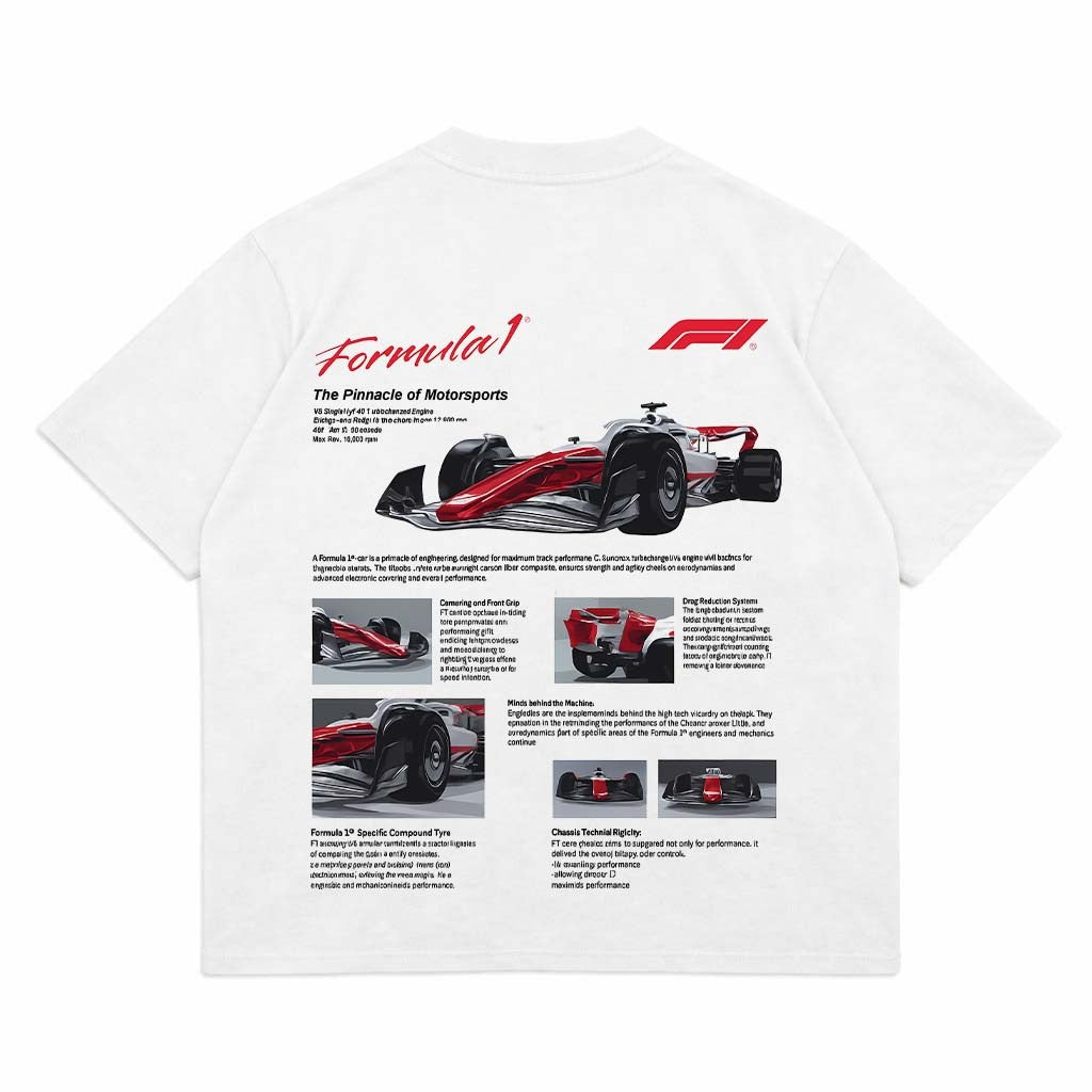 F1 PREMIUM OVERSIZED OFF WHITE TEES