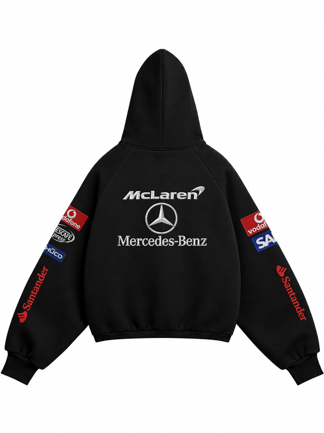 MERCEDES EDDITION PREMIUM BLACK HOODIE.