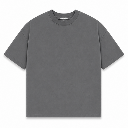 Solid oversized tshirt / Silver