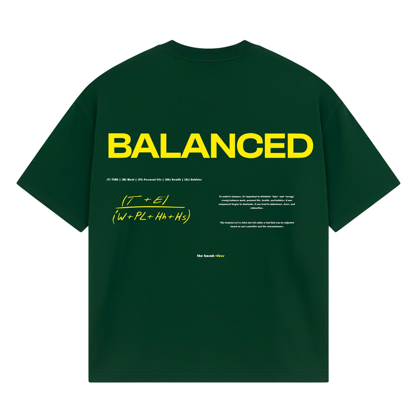 Drop Tshirt / BALANCED GREEN