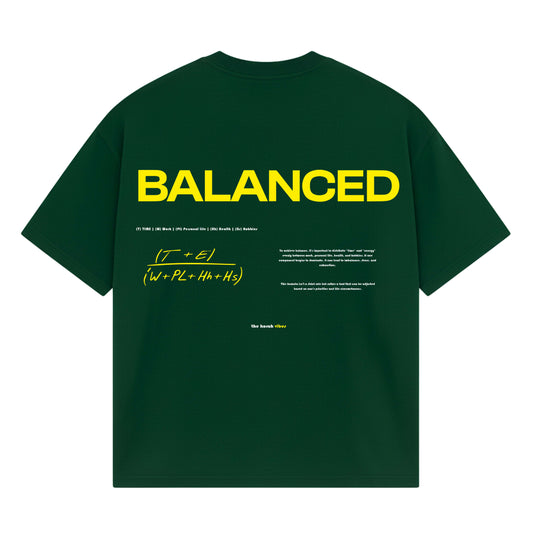 Drop Tshirt / BALANCED GREEN