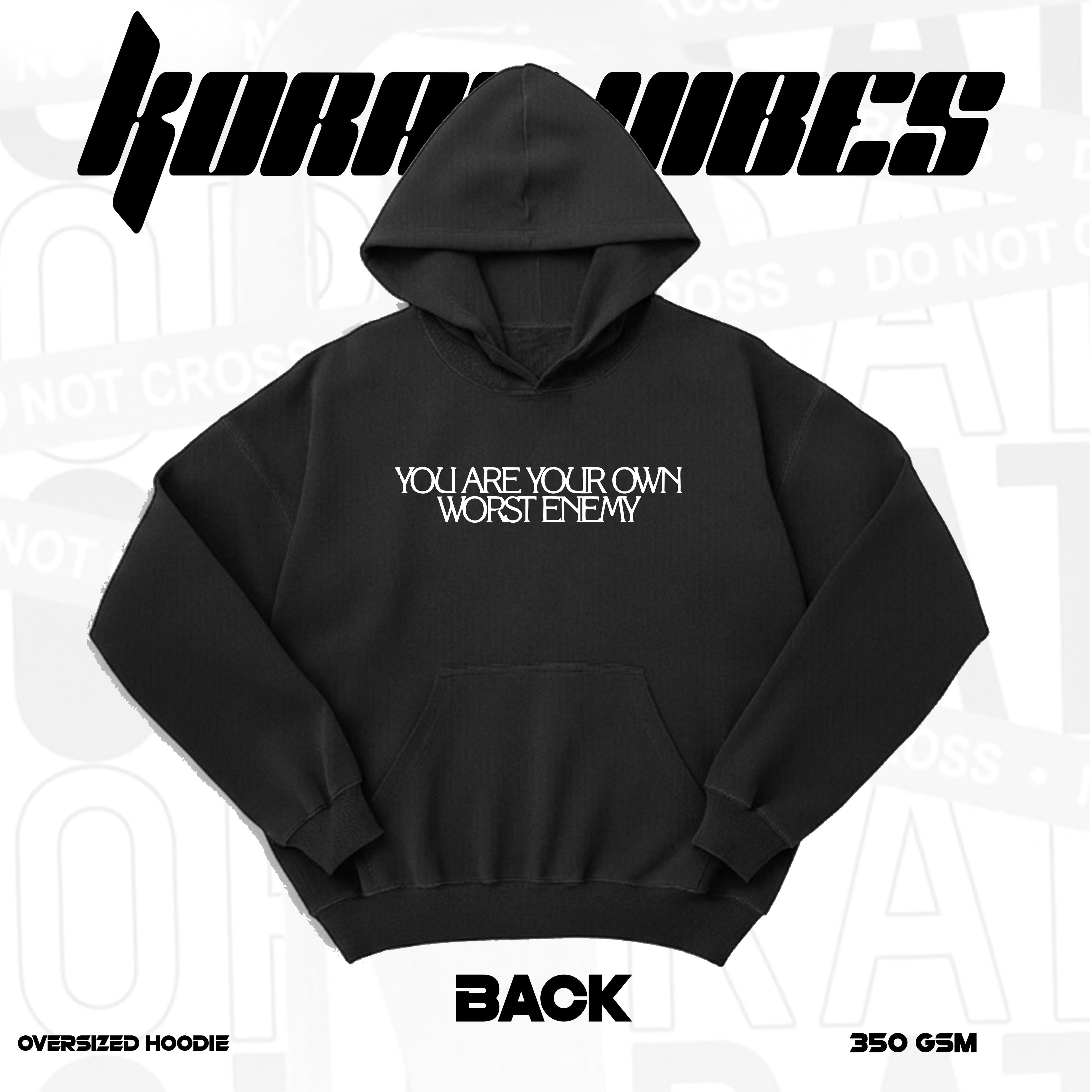sabotage black premium hoodie