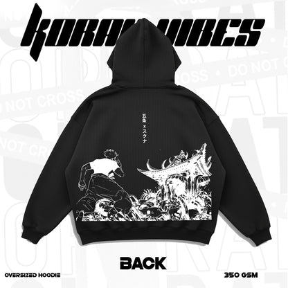 GOJO PREMIUM OVERSIZED BLACK  HOODIE