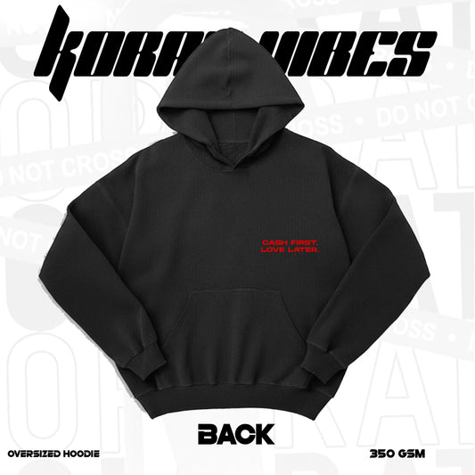 BLACK ADDITION PREMIUM OVERSIZED  HOODIE