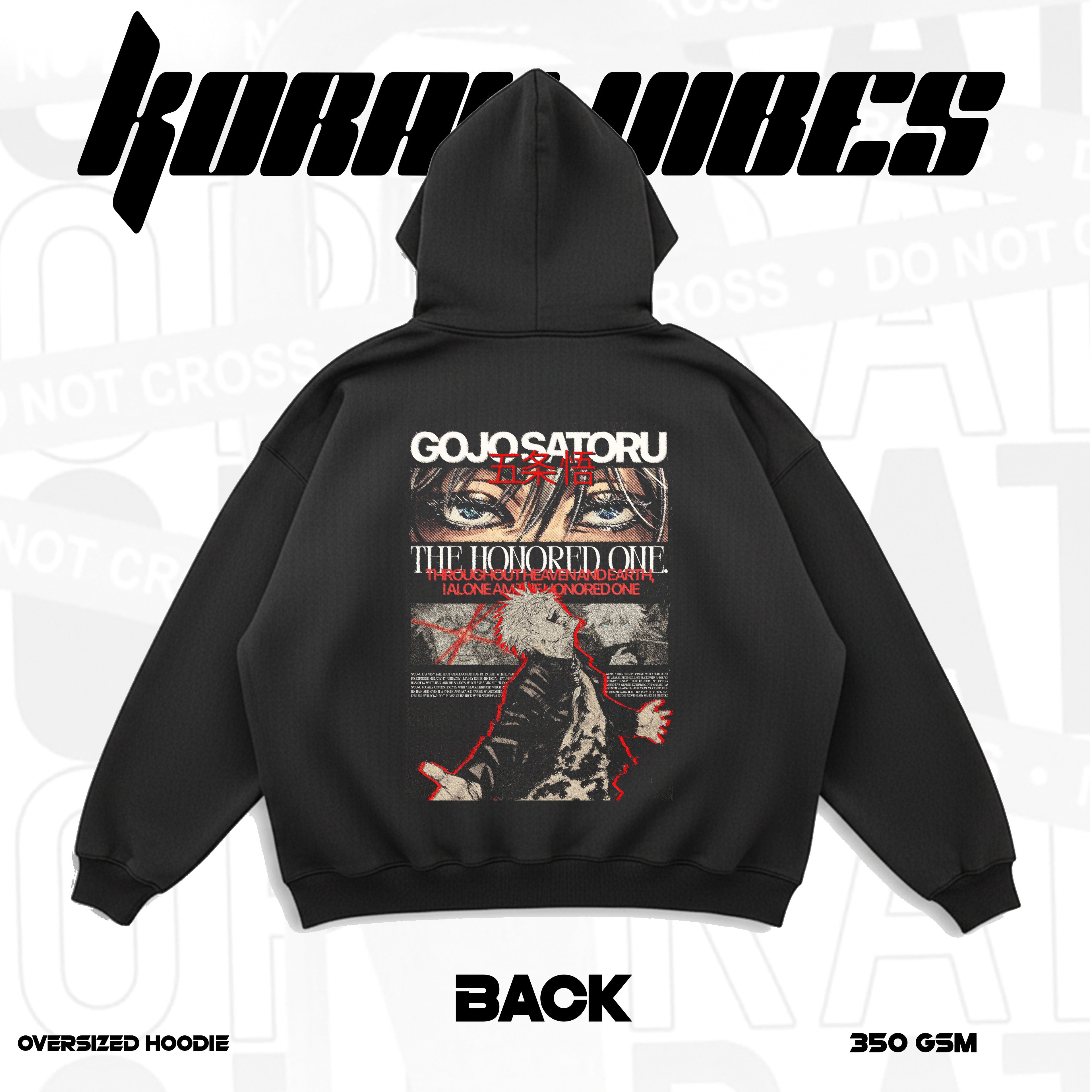 GOJO SATORU PREMIUM OVERSIZED HOODIE