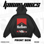MARLBORO BLACK OVERSIZED HOODIE